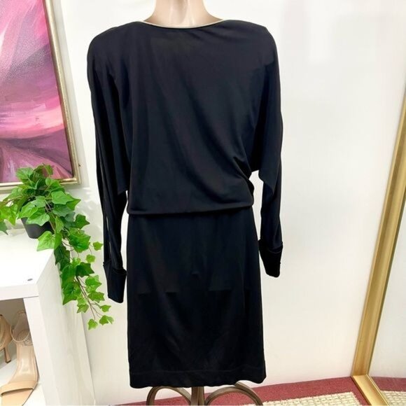 L'Agence Little Black Dress Slinky ZipperNeckline Adjustable Size 2 - Picture 3 of 8